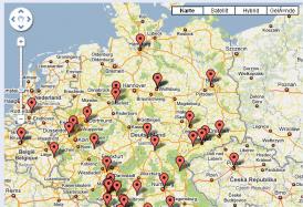 Google-Map mit den europäischen Museen - Hier geht's lang zu unserer Museenübersicht